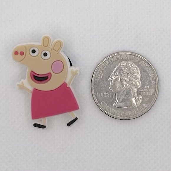 BOGO!! Crocs Style Shoe Charms Jibbitz Peppa Pig & Friends 7pc Set NEW - Picture 4 of 5